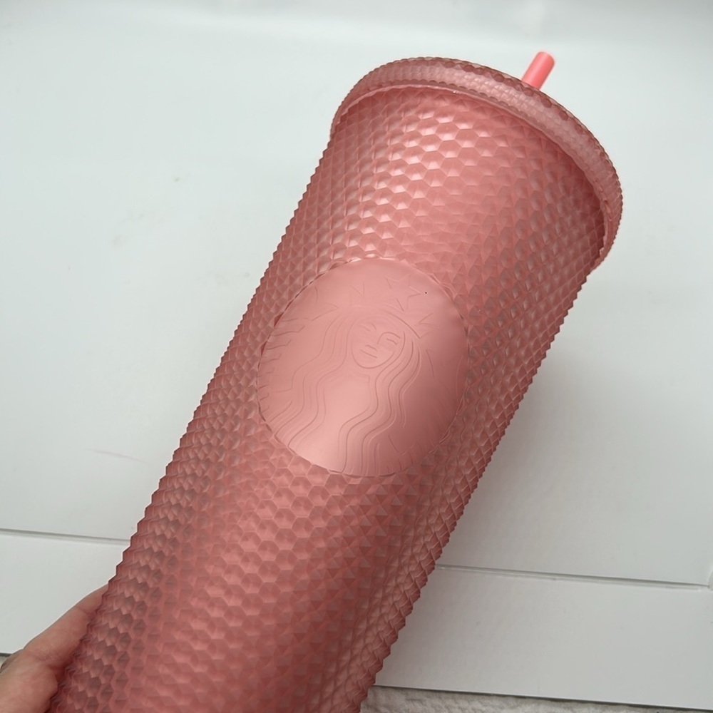 Starbucks 2022 Valentine's Soft Touch Pink Studded Venti (24 oz.) Tumbler